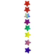 Colourful Star Stickers - Roll of 50's assorted